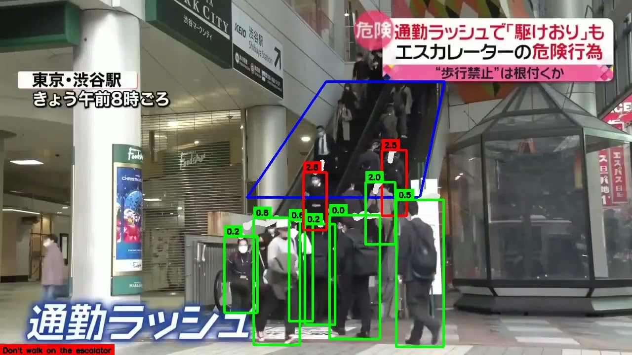 エスカレータ歩行禁止（渋谷）