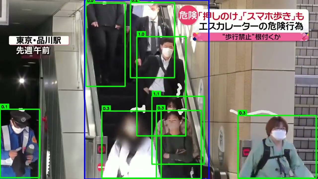 エスカレータ歩行禁止（品川）